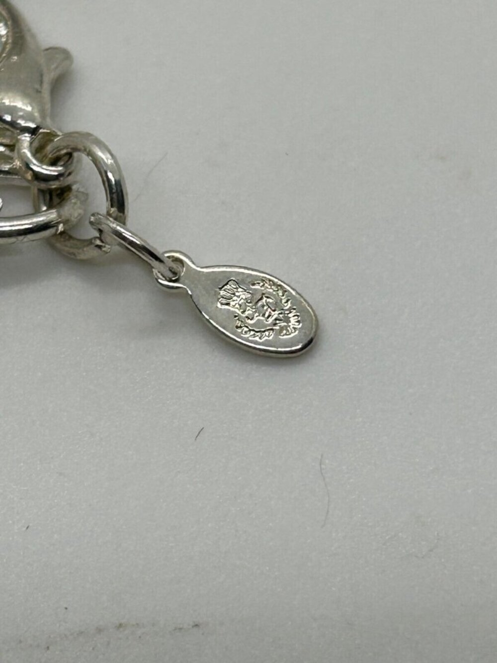 Vintage Style Silver Tone Chunky Beaded Necklace With Lobster Clasp & Decorative - Picture 7 of 7